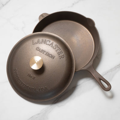 Lancaster No. 8 Skillet & Lid Bundle